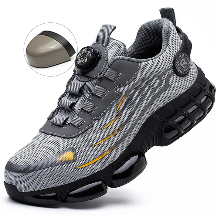 Indestructible Steel Toe Protective Safety Shoes Slip Resistant Abrasion Resistant Work Shoes Men Tough Comfortable Sneaker ﻿